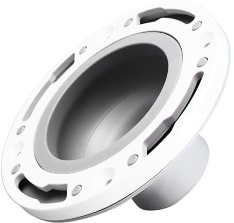 WC-Flansch-Reparaturset, universeller Silikon-WC-Flansch, passend für 10,2 cm und 12,7 cm oder spezielle 7,6 cm Abflussrohre, WC-Reparatur-Set für umfassende Abdichtung, kein Auslaufen von