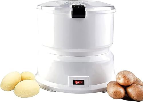 WPJBDS Electric Potato Peeler/Salad Spinner/Fully Automatic Potato Peeling Machine With Vegetable Dryer, One-Touch Operation,Easy To Operate