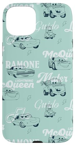 iPhone 15 Plus Disney and Pixar’s Cars Lightning McQueen & Friends Pattern Case