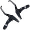 WEEVDRIE 1 Pair Bike Bicycle Brakes,Bicycle Brake Levers,Bike Brake Handle,Aluminum Alloy Brake Lever Lightweight,for Most Bicycle, Road Bike, MTB, BMX, Cycling,4 Colors (Black)
