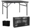 Tragbare Campingtische, Klappbarer Multifunktionstisch, Camping Tisch, Grilltisch mit Metallgitterplatte, Leicht und Tragbar Tisch, Zusammenklappbar Gartentisch, Beistelltisch, für Outdoor Picknick
