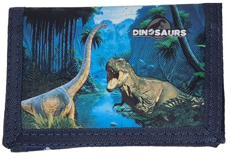 Theonoi tolle Geschenkidee Horses/Kinder Geldbörse/Geldbeutel/Portemonnaie/Brieftasche (Dinosaurier ohne Band)