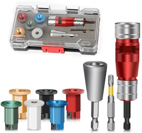 Besttoolifes Ensemble d'outils de dénudage et de torsion de fils - Outil professionnel pour perceuse à dénuder - Livré avec 5 tailles d'embouts