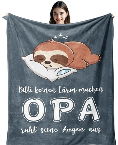 Opa Geschenk, Opa Geschenk Geburtstag, Geschenke für Opa, Geschenke Opa Geburtstag, Opa Geburtstagsgeschenk, Geschenk für Opa Von Enkel Enkelin, Bester Opa Geschenke, Geschenk Opa Decke 150X130CM