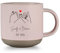 Tasse Personnalisée en Céramique avec Nom et Texte - Cadeau Couple, Mug Personnalisé Saint Valentin, Anniversaire, Noël pour Homme et Femme (Rose 01)