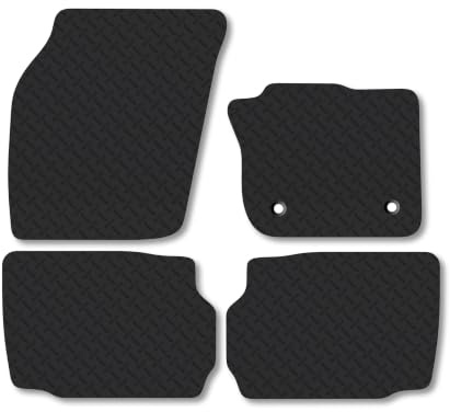 Fits Ford Mondeo (2014-2022) 5mm Rubber Car Mats | Heavy Duty Rubber Tailored Fit Floor Mats Full Coverage Durable Waterproof Accessories Easy Clean Anti Slip Made in the UK