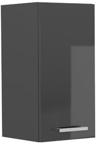 Vicco Hängeschrank R-Line, hängender Küchenschrank, Anthrazit Hochglanz, 30 cm