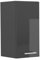 Vicco Hängeschrank R-Line, hängender Küchenschrank, Anthrazit Hochglanz, 30 cm