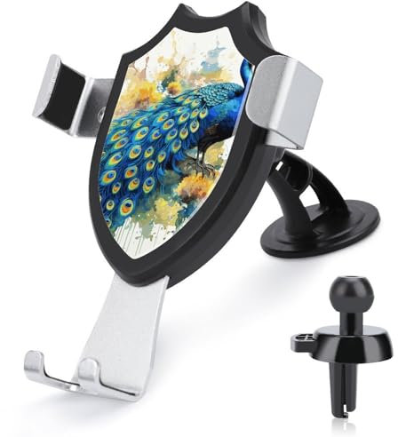 HEBVNJF Support de téléphone universel pour voiture, peinture à l'aquarelle, pour tableau de bord, pare-brise, grille d'aération
