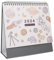 HAPINARY Kalender 2024 Büro Tischkalender 2024 Kalender Monats Klappkalender Für Schreibtisch Büro Standkalender Monatskalender Ornament Büro Monatskalender Tischkalender