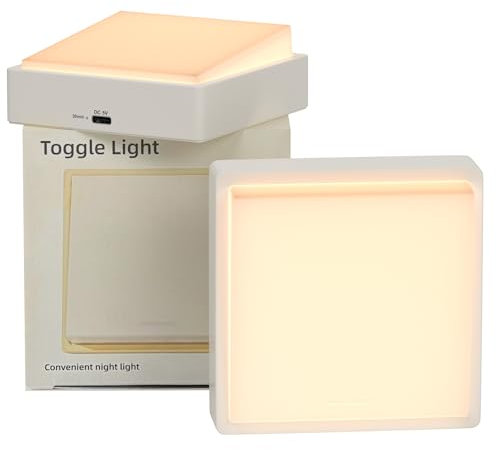 SOAIY 2er-Set LED dimmbare Nachtlichter Wandleuchte mit Timer USB C wiederaufladbare Nachtlampe Stilllicht An/Aus wie Schalter Magnetisch für Schlafzimmer Flur Badezimmer Treppen Kinderzimmer