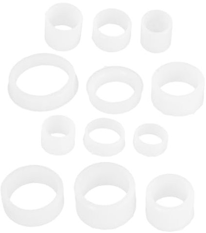 ROMISBABA 12stücke Reduzierhülsen Für Schleifscheiben Kunststoffadapter Kompatibel Mit Tischschleifern Flexible Passform Für Steinbearbeitung Präzise Lochgrößenanpassung