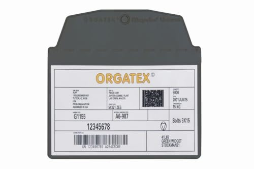 Sichttasche Beleghalter, zum Anhängen, DIN A7 quer, Dunkelgrau, 10 St./Pk.
