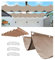 Toldo Vela de Sombra Retráctil Impermeable 1x3M(AxL) Ondulada Toldos Exterior Protección Rayos UV Resistente al Desgarro para Terraza Balcon Exteriores Jardín con Ojales y Cuerdas Caqui