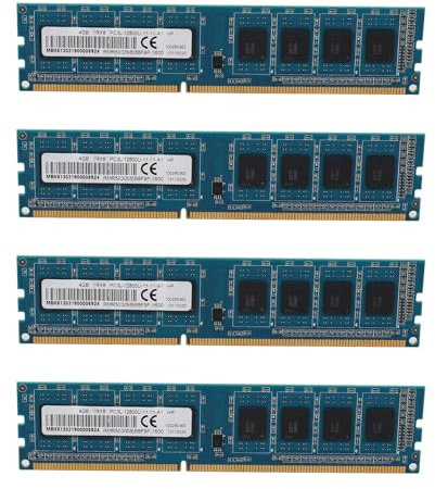 Goufride 4X DDR3 4 GB di Memoria Desktop 1RX8 PC3L-12800U 1600 MHz 240 Pin 1.35 V CL11 DIMM RAM per Scheda Madre