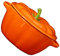 Luxshiny 1 Pieza Tazón Forma de Calabaza y Doble Asa para Uso Doméstico para Postres