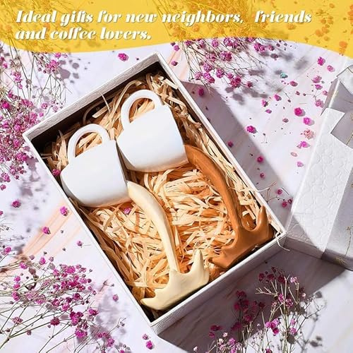 Aboiled 2 Pieces Floating Coffee Cups Coffee Bar Accessories Funny Pouring Spilling Splash Coffee Mugs Sculpture Art C Easy to Use 5.5 X 8 X 15CM
