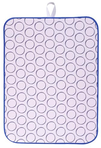 Luxvara Hitzebeständige Tischbügeldecke, Bügelunterlage mit Rutschfester Bügelmatte, Bügelmatte für Tisch Bügelauflage, Bügelbrettbezug für Dampfbügeln auf Tisch oder Bett, Kompakte Bügeltuch, 60x80cm