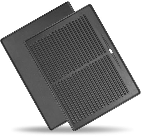 Gusseiserne Grillplatte 41,5 x 31,6 cm, Universal Grillplatte für Taino Pro/Red 4 & 6 Series, Burnhard Fred Serie und Tepro Gasgrill 3661, Grill Zubehör, 1 Stück
