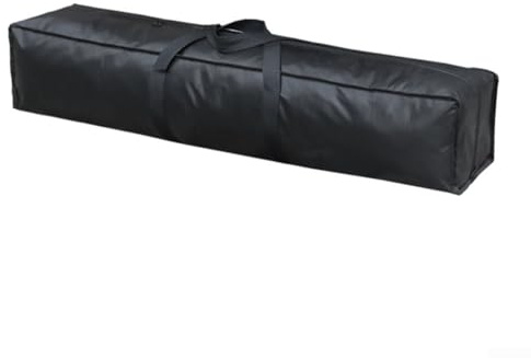 Faltbare Aufbewahrungstasche, langer Streifen-Stil zur Aufbewahrung von Yoga, für Matten, Bodendecken, Fotografie, Lichter, Stative und Kameraregale, entworfen für den Außenbereich (schwarz, 80 x 25 x