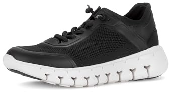 Gabor Damen Low-Top Sneaker, Frauen Sneaker,Best Fitting,schwarz (47),43 EU / 9 UK