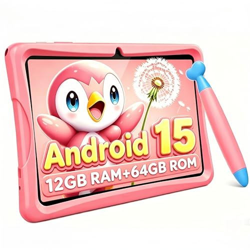 TABWEE K10 Tablet Bambini 10 pollici, 12 GB RAM + 64 GB ROM (TF 2 TB)