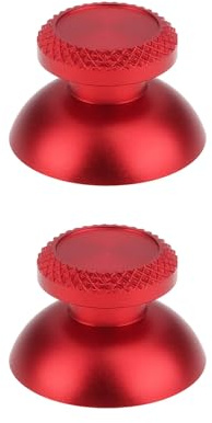 ECSiNG Confezione da 2 levette per joystick in lega di alluminio, compatibili con controller PlayStation 5, colore rosso