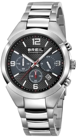 Breil Orologio Uomo, Bracciale in Acciaio, Cassa 42 cm | Collezione GAP, Movimento Quarzo Analogico, Resistente all'acqua 100 metri, Idee regalo Uomo