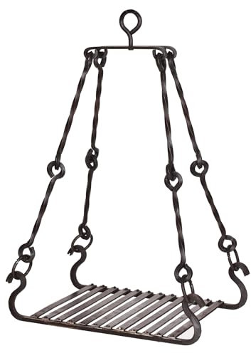 Battle-Merchant - Grillrost für Dreibein aus Stahl, handgeschmiedet - Grill - Outdoor - Garten - Mittelalter - LARP