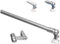 Bestlivings Klemmstange Gardinenstange ausziehbar für Fensterbreiten ab 30cm bis 130cm, Auswahl: Silber - Chrom matt, 30-40 cm