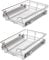 vidaXL 2X Einbauschublade Teleskopschublade Korbauszug Küchenschrank 40 cm