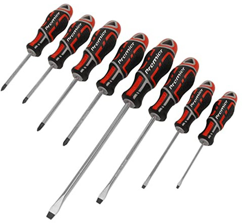 Sealey 8pc GripMAX® Screwdriver Set - Red - AK4322