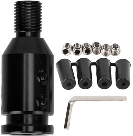 Schaltknauf-Adapter M12x1,25, Gewindeadapter für glatten Schalthebel, Universal für Auto ohne Gewinde, 12x1,25 mm