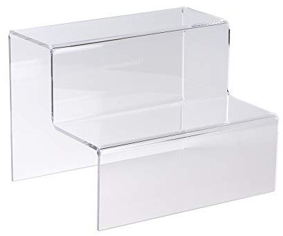 Tuana-Display 2-stufige Dekotreppe · 4 mm Acryl · 300 mm breit, Arylglas, Schaufenster Warenträger, Dekoration