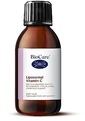BioCare Liposomal Vitamin C | for Antioxidant, Immune, Energy, Collagen, Mental Health & Wellbeing Support - 150ml