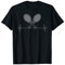 Tennisschläger Vintage-Herzschlag T-Shirt