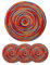 Alnicov Set di 4 tovagliette rotonde in rattan intrecciato in cotone resistente al calore, 30 cm, sottobicchieri, tovagliette da cucina, tappetino per tavolo da pranzo, cucina, decorazione