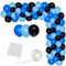 122 blaue und schwarze Ballongirlanden-Bogen-Set, schwarze, hellblaue und königsblaue Ballons für Jungen, Videospiele, Geburtstage, Ruhestand, Teenager, Gamer, Fans, Level-Up-Helden-Dekorationen