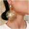 Cimenexe Punk Große Sunburst Ohrstecker Gold Perle Sonne Baumeln Ohrringe Große Sonnenstrahl Retro Personalisierte Aussage Tropfen Schmuck Für Frauen Und Mädchen