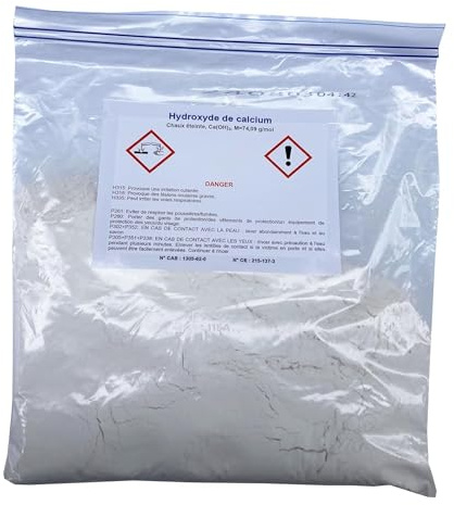 Beutel mit 500 g Graukalkpulver, für Arbeit, Gartenarbeit, Rasenpflege und Landwirtschaft (500 g grau)