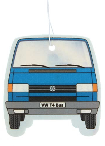 BRISA VW Collection - Volkswagen T4 Bulli Bus Luft-Erfrischer, Duft-Spender, Duft-Baum fürs Auto/KFZ (Front/Fresh/Blau)