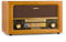 Auna Radio mit CD-Player, Retro CD Radio mit AUX und USB, Holz Nostalgie Radio CD Player, Stereoanlage mit Lautsprecher und LC-Display, Fernbedienung, MP3, UKW-Radio mit Kopfhöreranschluss