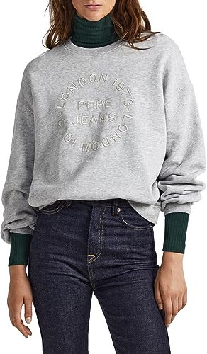 Pepe Jeans Cara, Maglia di tuta Donna, Grigio (Grey Marl),L