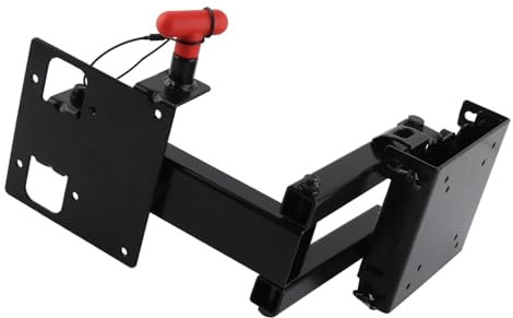 TV-Monitor-Wandhalterung, Robuste Struktur, 19–32 Zoll, Wohnwagen-TV-Halterung, Stoßfest, Stark Belastbar, Faltbar, mit Yacht-Schloss