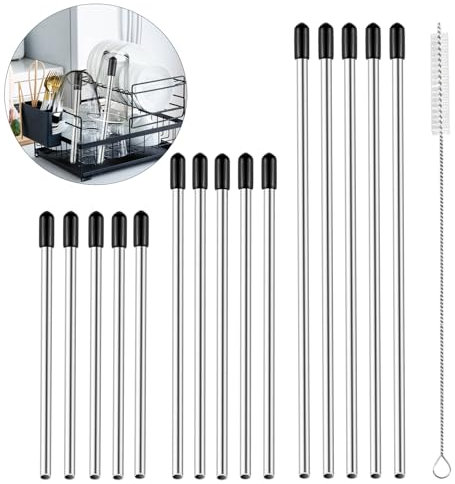 XUSSMM Lot de 15 Lave-Vaisselle Porte-Bouteilles Support, Porte-Bouteilles Pour Lave-Vaisselle Avec Capuchon Prolongé en Silicone Pour Tous Les Paniers à Vaisselle Courants Pour 15 cm, 21 cm, 24 cm