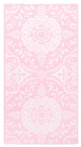 Tapis d extérieur ARAKIL rose 190x290 cm PP