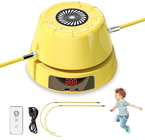 Vegena Smart Jump Rope Machine, Automatic Rope Skipping Machine with 10 Gears, Smart Rope Skipping Machine, Intelligent Automatic Electric Rope Skipping Machine for Gym Home Party