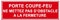 F118 - Porte coupe-feu ne mettez pas d'obstacle à la fermeture - Panneau et Signalisation Incendie - Dimensions au choix - Norme ISO 7010