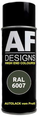 RAL6007 FLASCHENGRUEN Spraydose matt Lackspray Sprühdose DIY Autolack