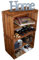 2er Set Obstkiste Johanna Aufbwahrungsbox Weinkisten Regalkisten Aufbewahrungskisten Standregal Weinkisten Holzkisten Bücherregal Weinregal (2er Set Johanna Ocker Längs)